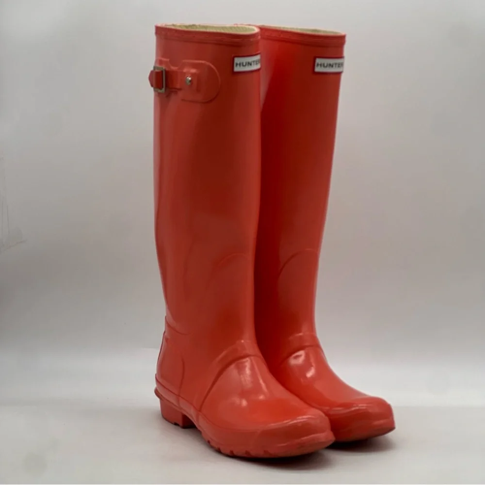 Hunter Original Gloss Boots. Size 9
